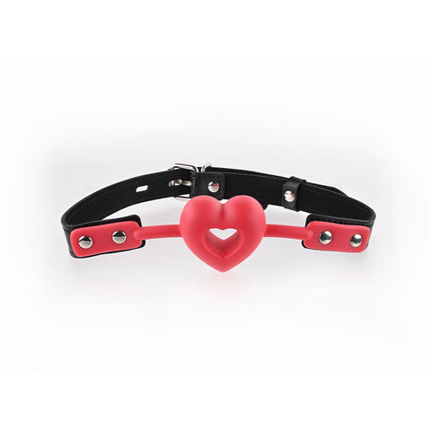 Sex & Mischief Amor Ball Gag - Adjustable Heart Gag Restraints