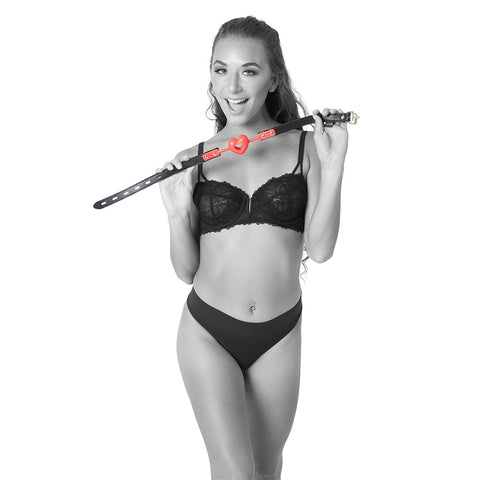 Sex & Mischief Amor Ball Gag - Adjustable Heart Gag Restraints