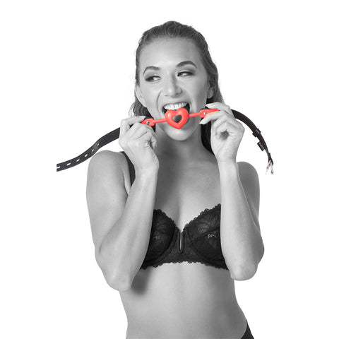 Sex & Mischief Amor Ball Gag - Adjustable Heart Gag Restraints