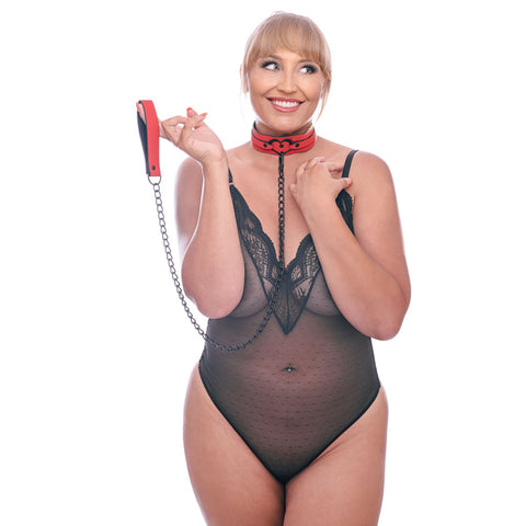 S&M Amor Heart Collar and Leash > Bondage Gear > Collars