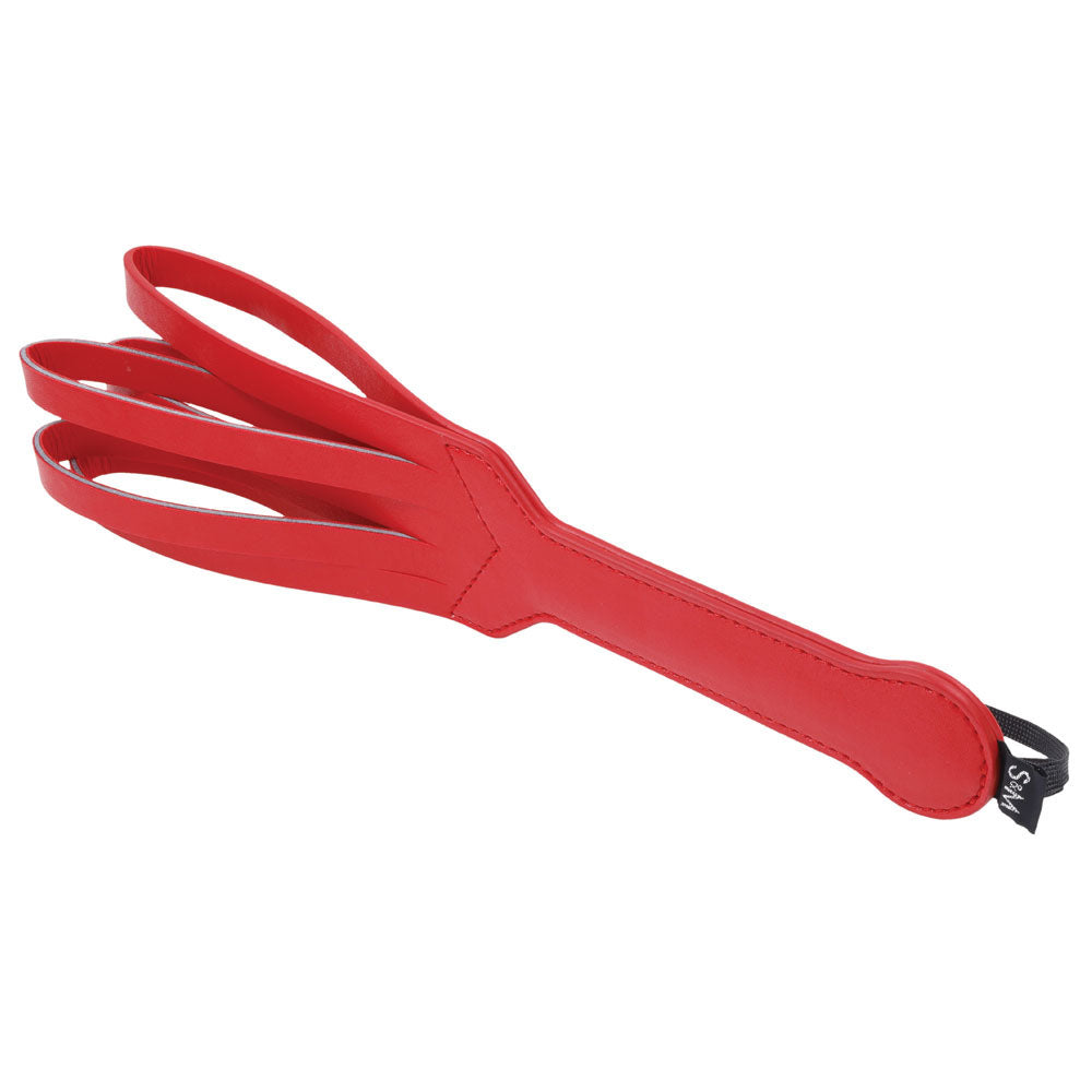 Sex & Mischief Amor Loop Paddle 36 cm Red Vegan Leather Whips & Paddles