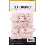 Sex and Mischief Peaches and Cream Fur Handcuffs > Bondage Gear > Restraints