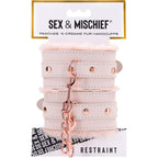 Sex and Mischief Peaches and Cream Fur Handcuffs > Bondage Gear > Restraints