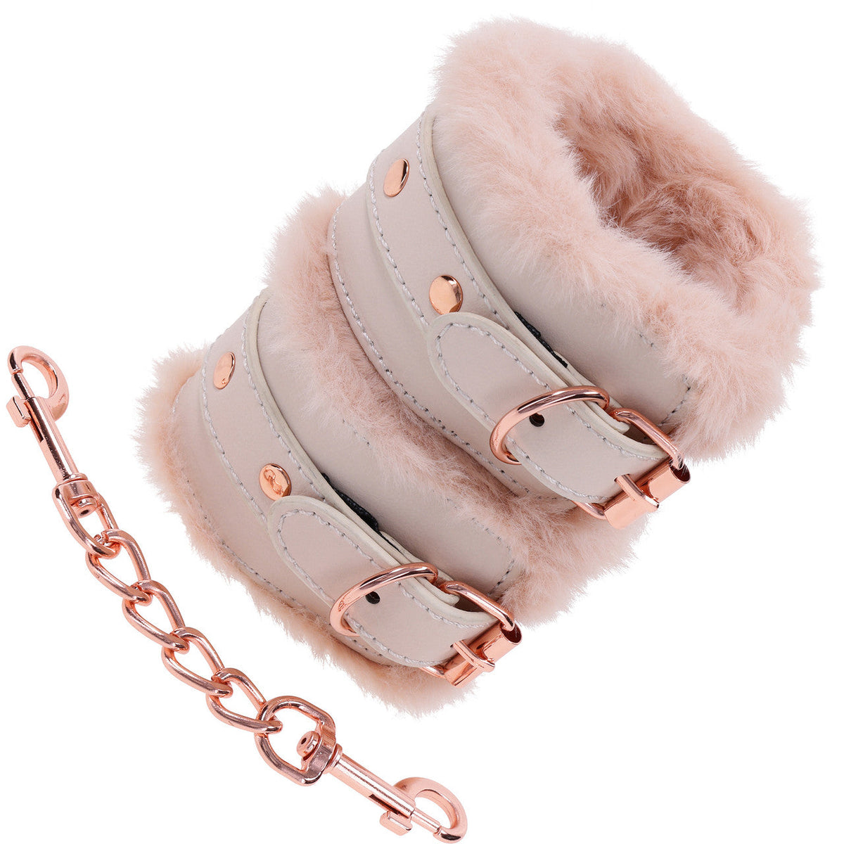 Sex and Mischief Peaches and Cream Fur Handcuffs > Bondage Gear > Restraints