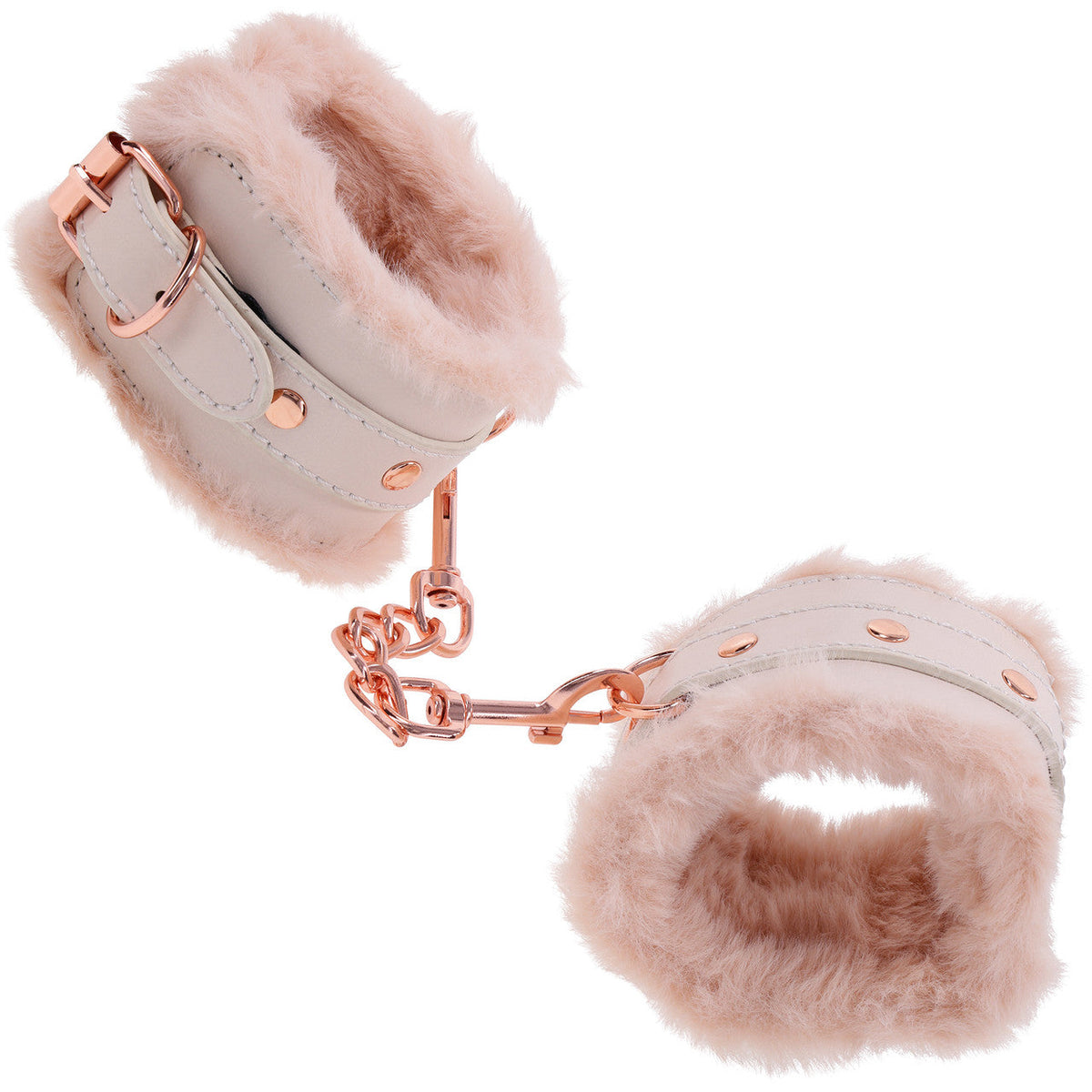 Sex and Mischief Peaches and Cream Fur Handcuffs > Bondage Gear > Restraints