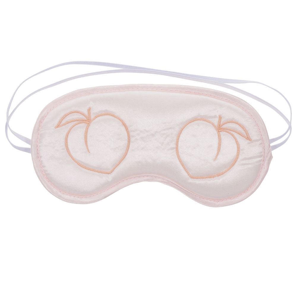 Sex and Mischief Peaches and Cream Blindfold Peach Eyemask Secondary image