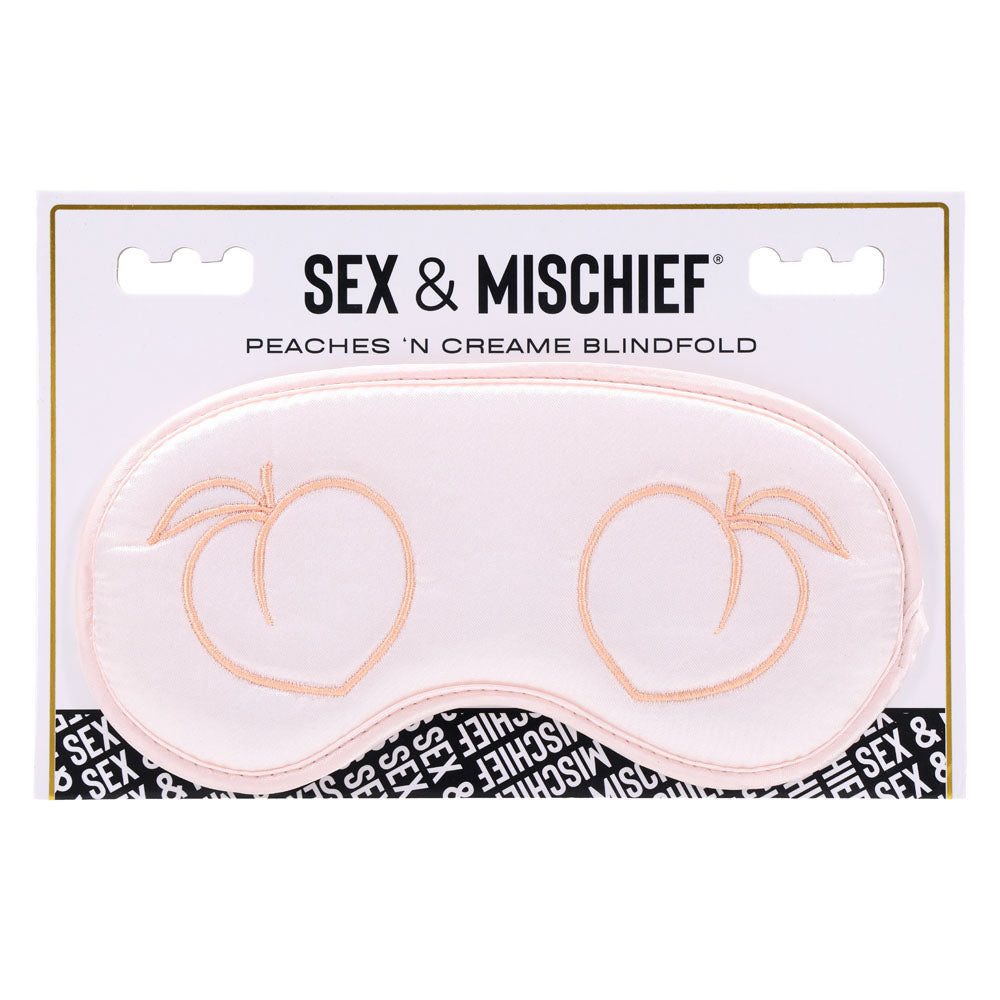 Sex and Mischief Peaches and Cream Blindfold Peach Eyemask > Novelties > Gag Gifts