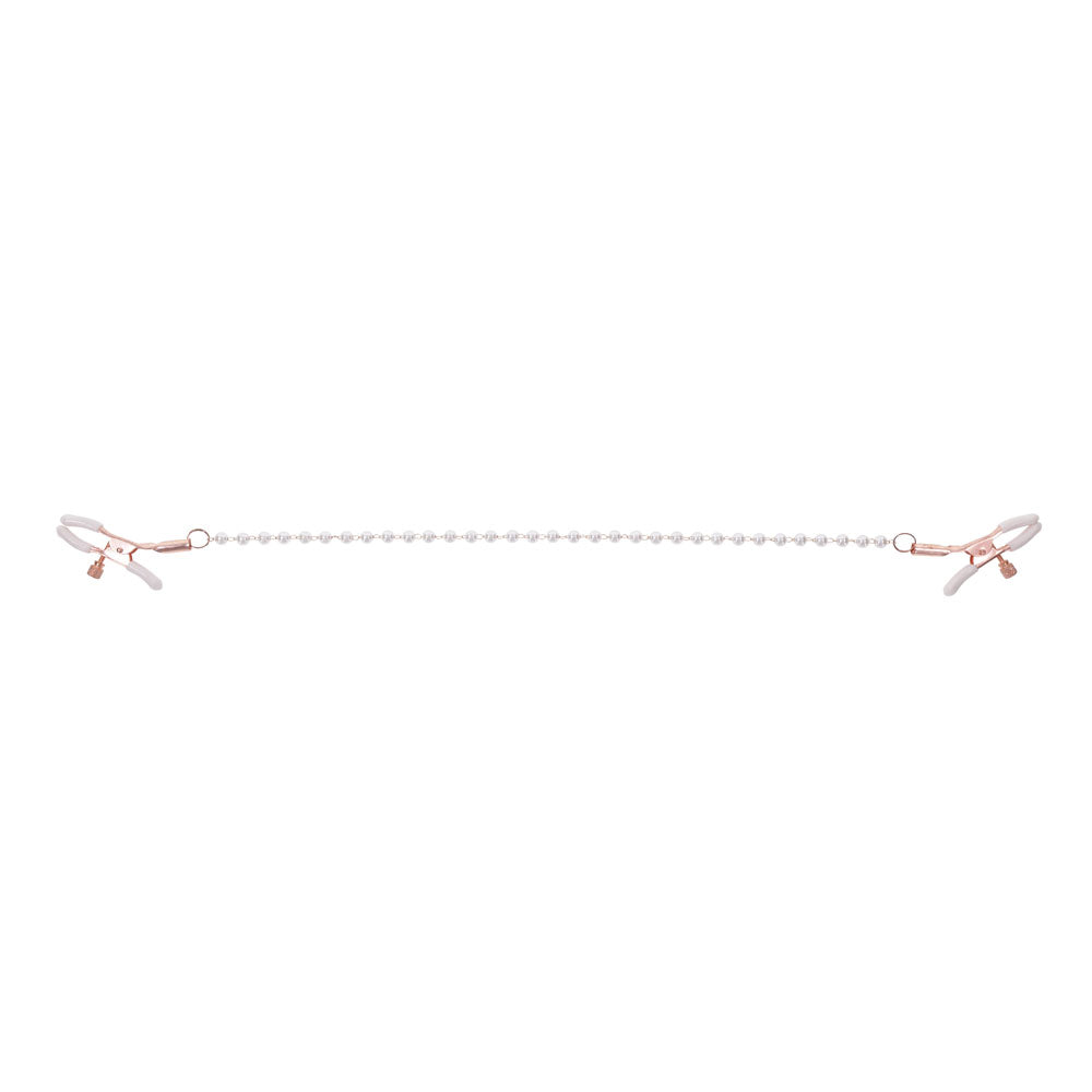 Sex and Mischief Peaches n CreaMe Pearl Nipple Clamps Secondary image