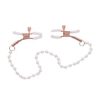 Sportsheets Sex & Mischief Peaches n CreaMe Pearl Nipple Clamps