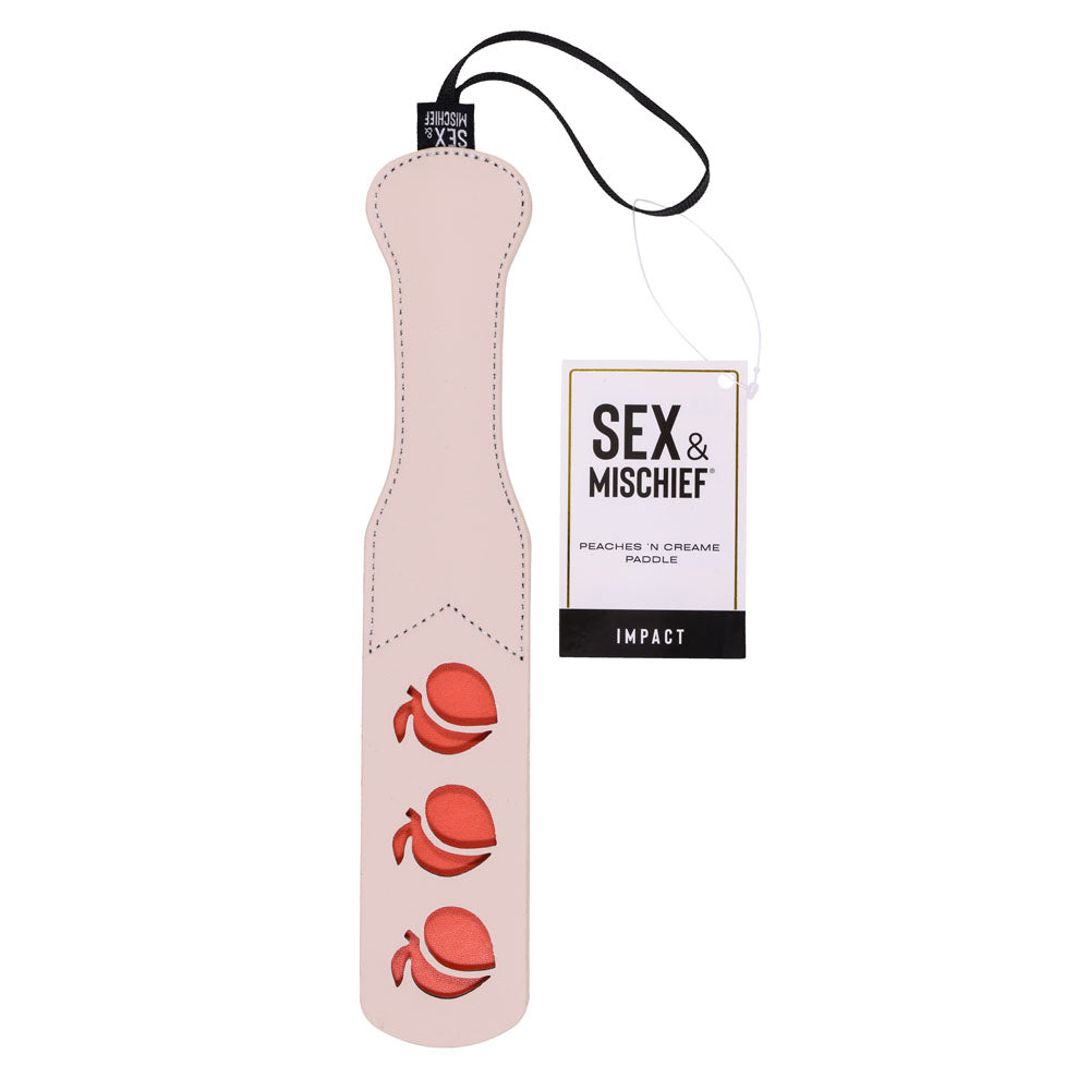 Sex & Mischief Peaches n CreaMe Impression Paddle 32cm Peach Paddle > Bondage Gear > Paddles