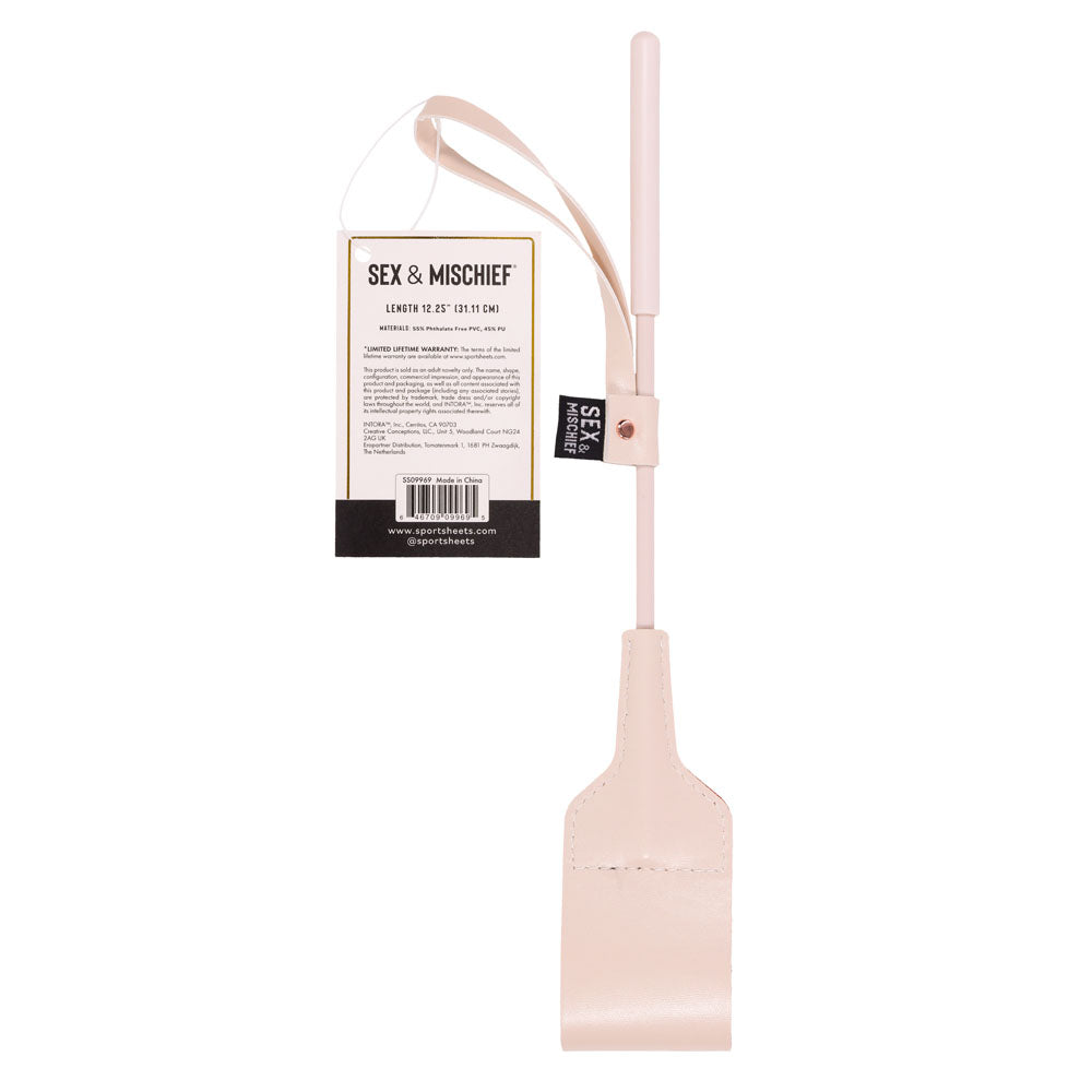 Sex and Mischief Peaches N Cream Riding Crop Whips & Paddles