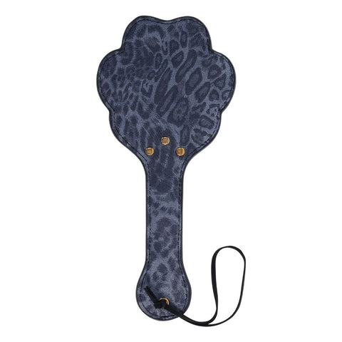 Sex and Mischief Cougar Paw Paddle Navy and Gold Spanking Paddle Whips & Paddles