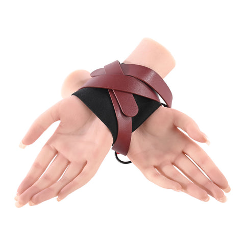 S&M Exs & Ohs Cross Cuffs - /Black Restraints Restraints