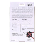 S&M Exs & Ohs Cross Cuffs (Black) – Restraints > Bondage Gear > Restraints