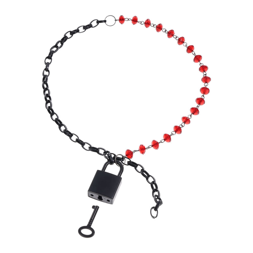 Sm Exs And Ohs Crystal Day Collar Black Collar Jewellery > Bondage Gear > Collars & Leashes