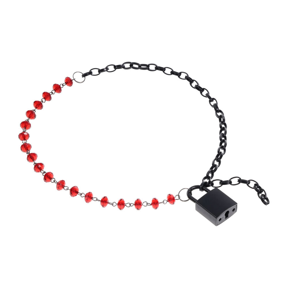 Sm Exs And Ohs Crystal Day Collar Black Collar Jewellery > Bondage Gear > Collars & Leashes