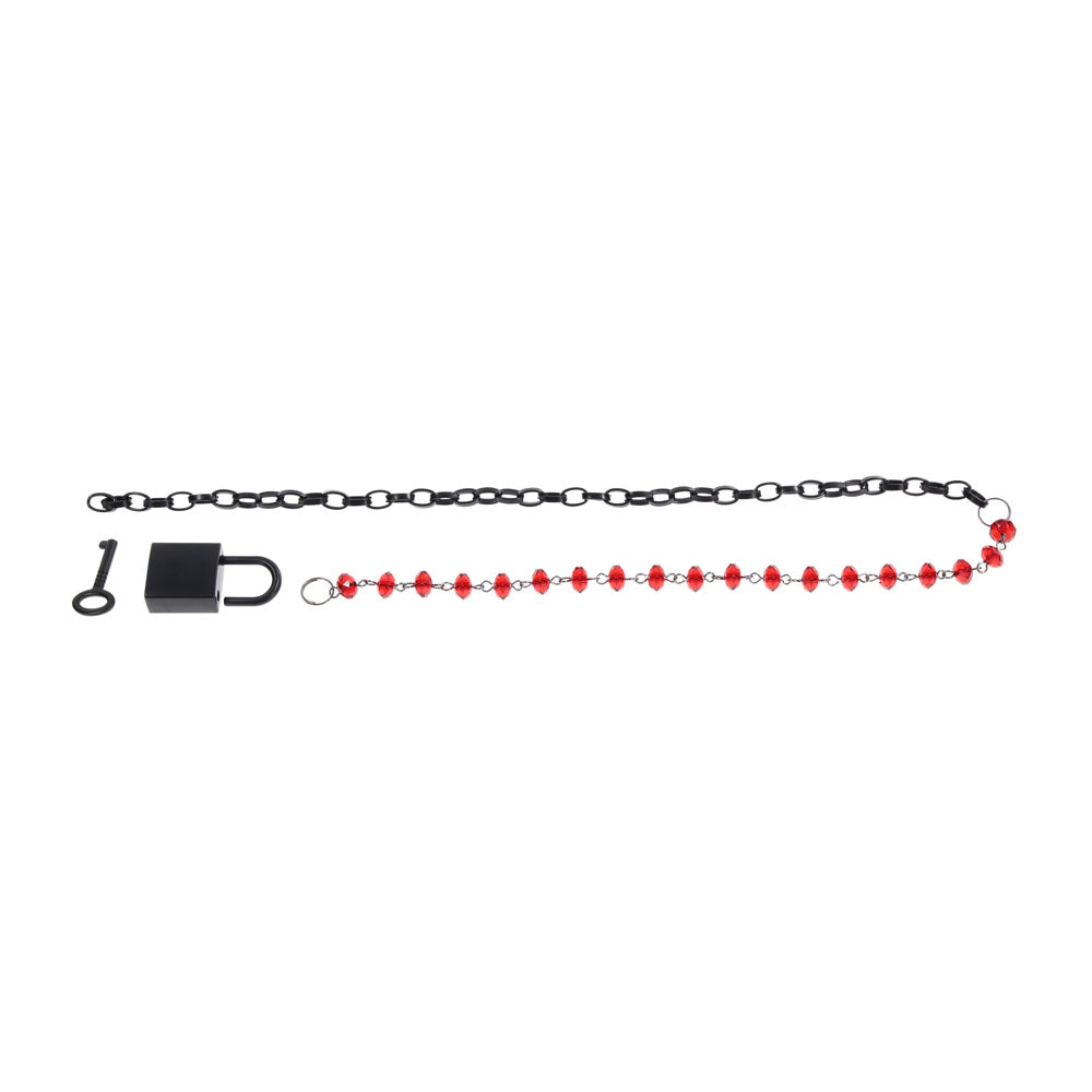Sm Exs And Ohs Crystal Day Collar Black Collar Jewellery > Bondage Gear > Collars & Leashes