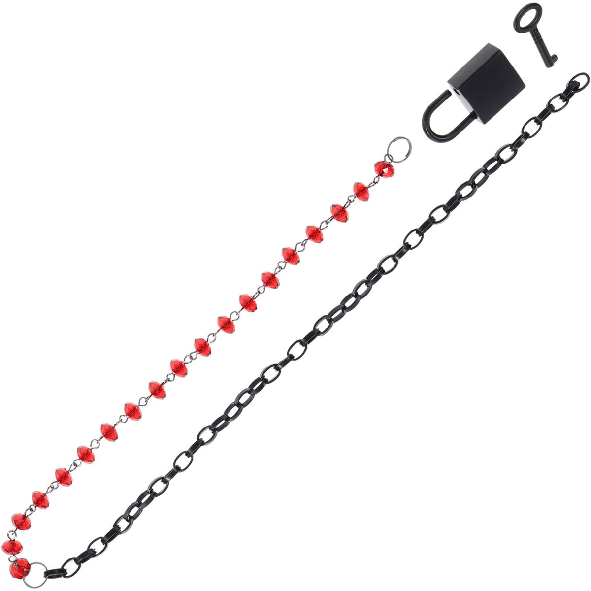 Sm Exs And Ohs Crystal Day Collar Black Collar Jewellery > Bondage Gear > Collars & Leashes