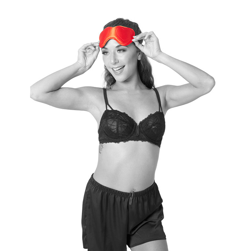 Sex & Mischief Amor Blindfold - Padded Satin Blindfold Blindfold