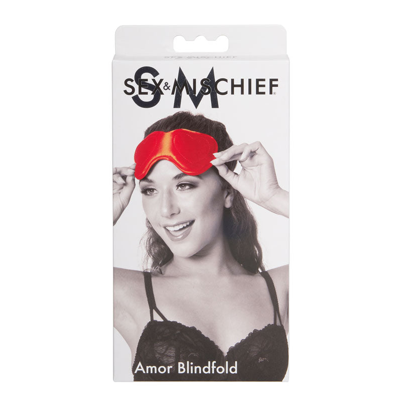 Sex & Mischief Amor Blindfold - Padded Satin Blindfold Blindfold