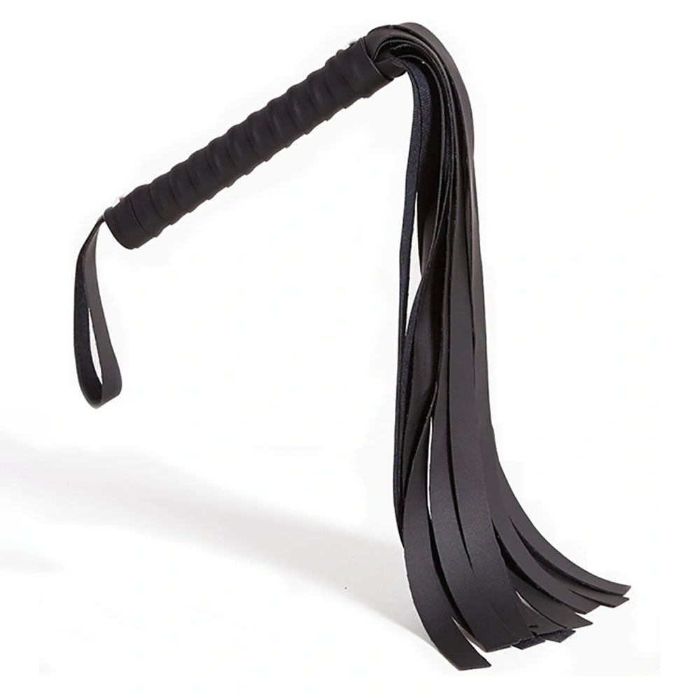Sex and Mischief Faux Leather Flogger 24 Inches – Sensation Play Accessory > Bondage Gear > Whips & Floggers