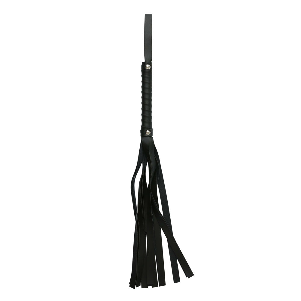 Sex and Mischief Faux Leather Flogger 24 Inches – Sensation Play Accessory > Bondage Gear > Whips & Floggers