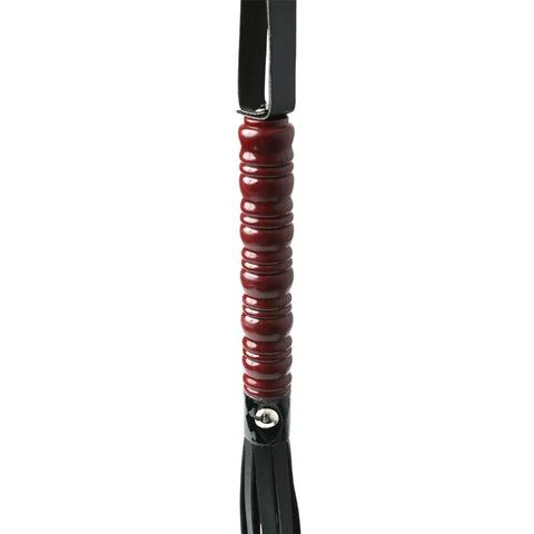 Sex and Mischief Mahogany Flogger for Intimate Adventures Whips & Paddles