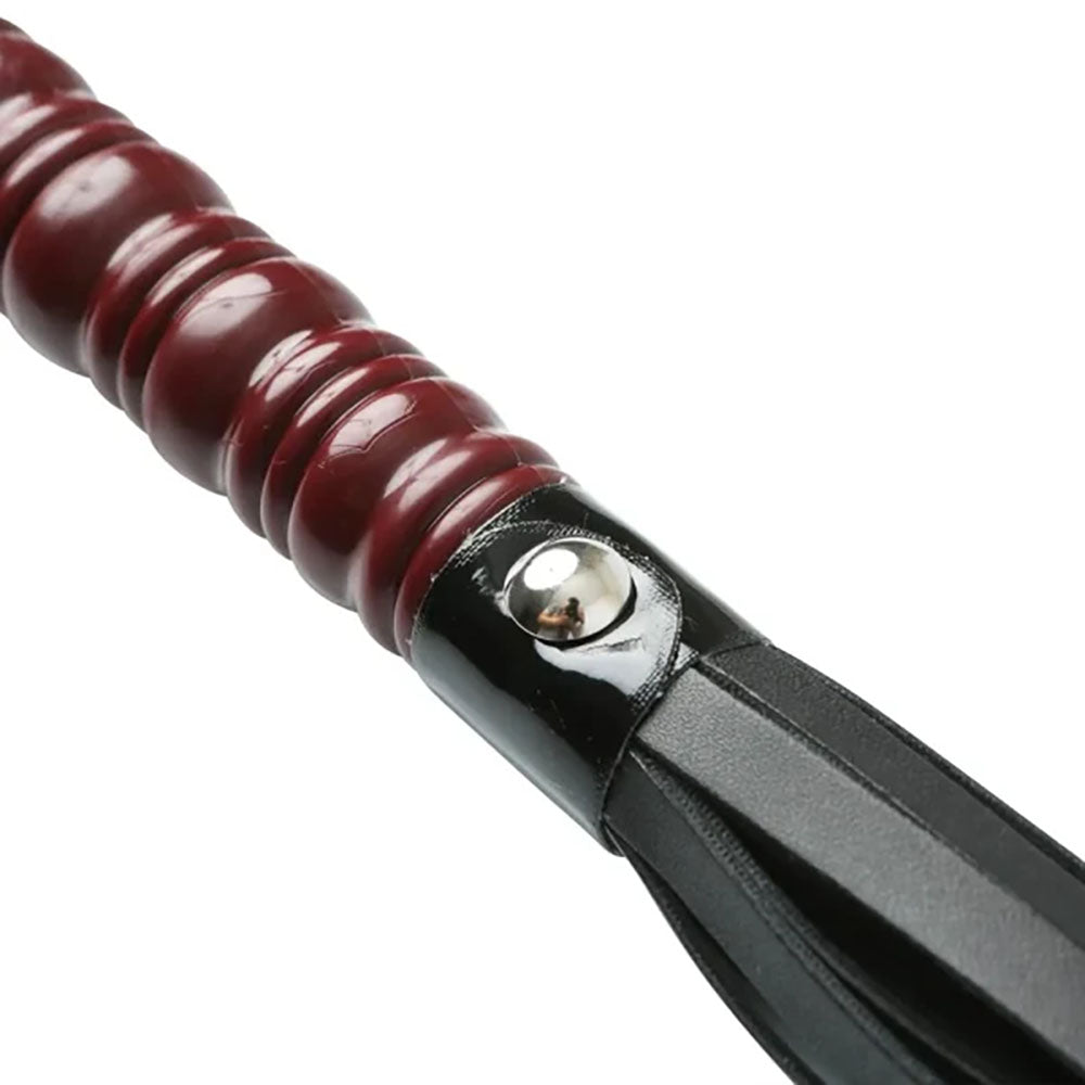 Sex and Mischief Mahogany Flogger for Intimate Adventures Whips & Paddles
