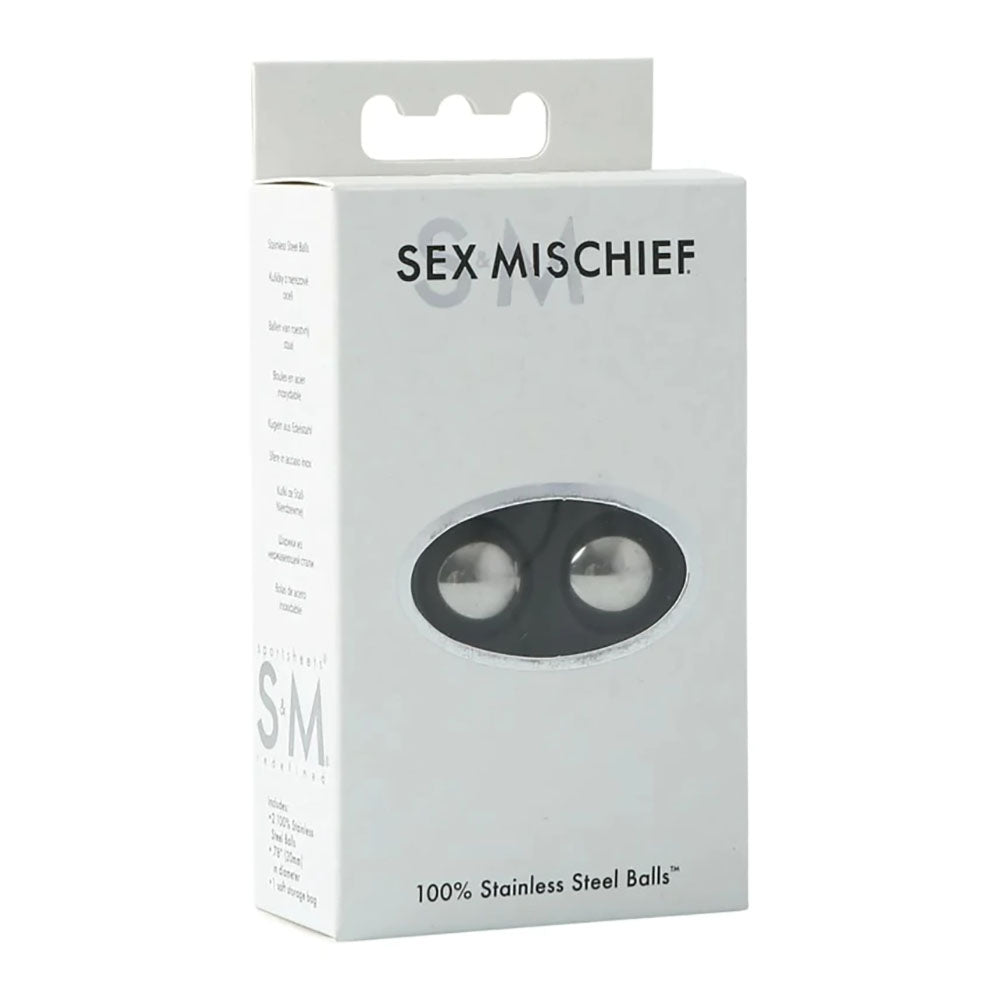 Sex & Mischief 100% Stainless Steel Balls 1.5 Inch Ben Wa Balls > Sex Toys For Ladies > Kegel Exercise