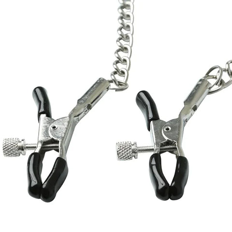 Sex and Mischief Chained Nipple Clamps for BDSM Pleasure > Bondage Gear > Nipple Clamps