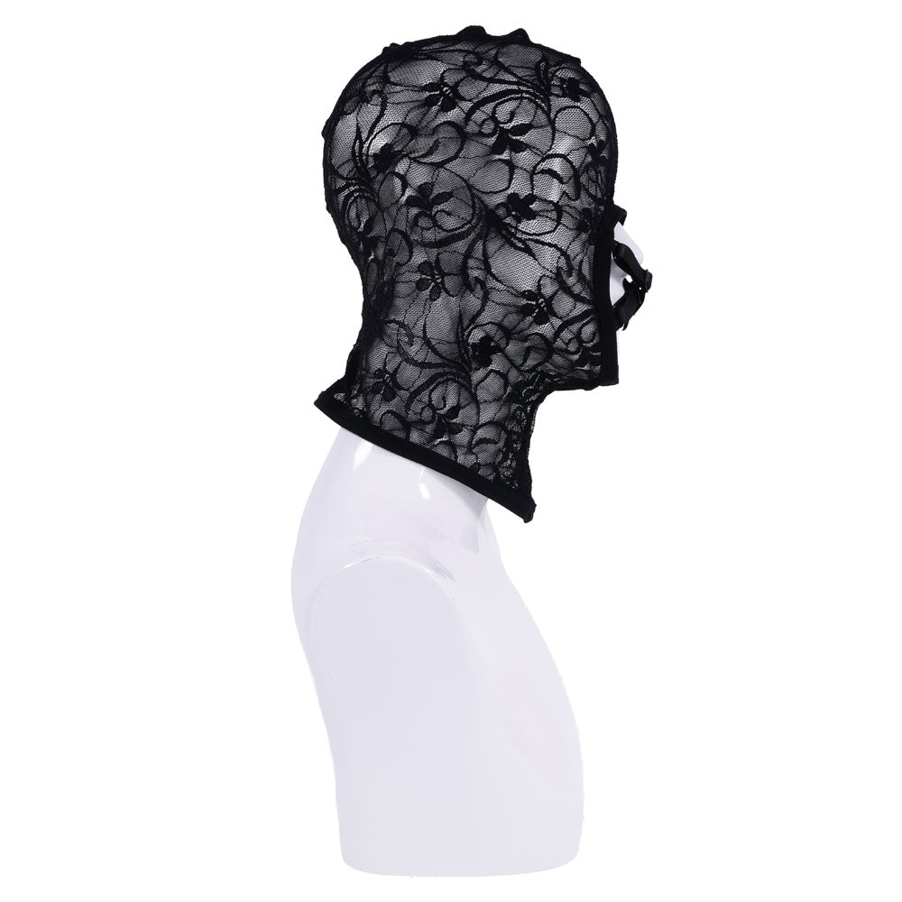 Lace Hush Hood Sheer Erotic Mask > Bondage Gear > Bondage Hoods