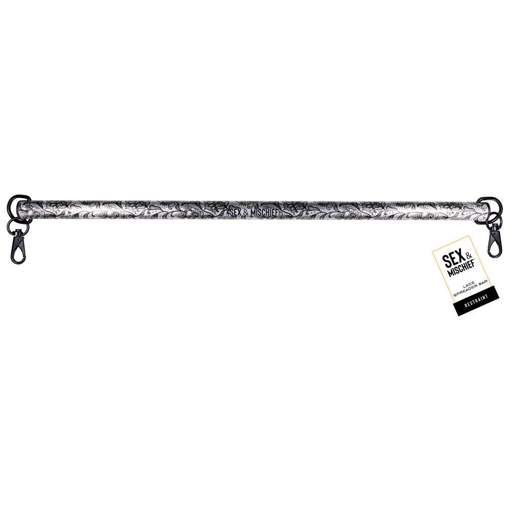 Sportsheets Lace Spreader Bar 22 Inch Adjustable Restraint Toy Black > Bondage Gear > Restraints