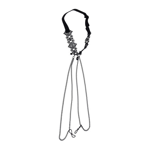 Lace Collar Choker with Adjustable Nipple Ties > Clothes > Body Jewellery