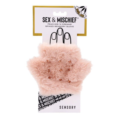 Peaches N Creame Spiked Sensory Glove (Pink) – Textured Glove > Bondage Gear > Sensory Gloves