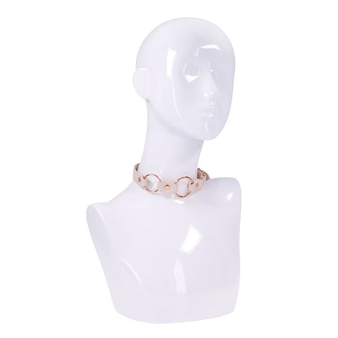 Peaches N Creame Ring Day Collar (Pink) – Luxury BDSM Collar > Bondage Gear > Restraints