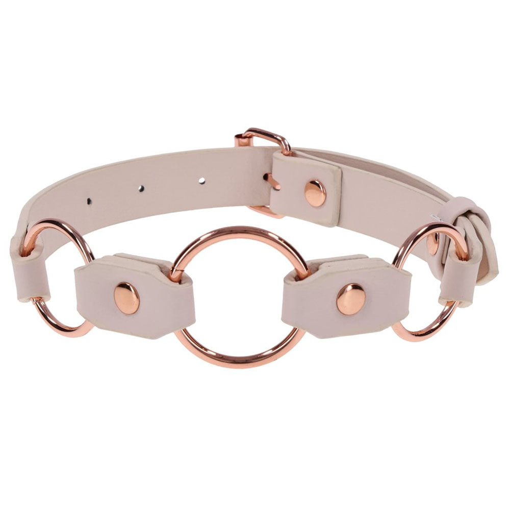 Peaches N Creame Ring Day Collar (Pink) – Luxury BDSM Collar > Bondage Gear > Restraints