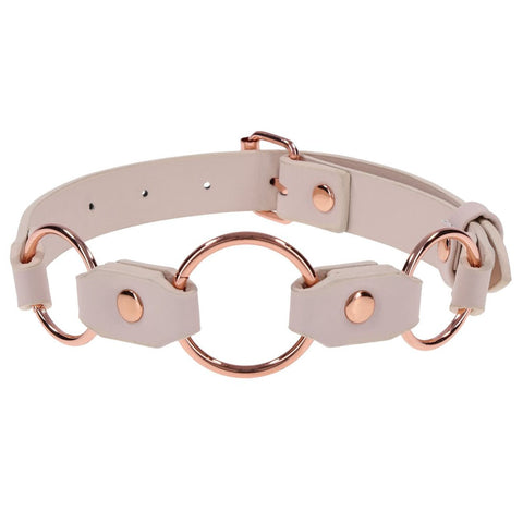 Peaches N Creame Ring Day Collar (Pink) – Luxury BDSM Collar > Bondage Gear > Restraints