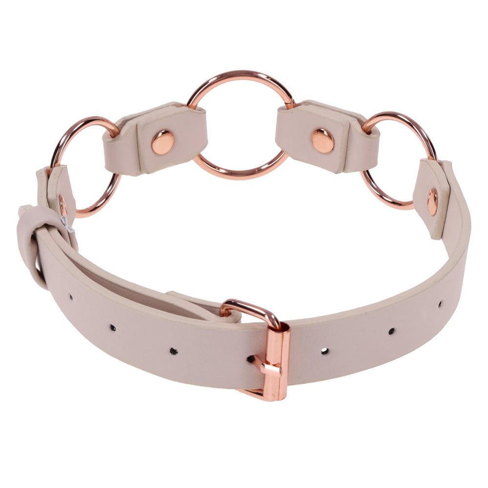 Peaches N Creame Ring Day Collar (Pink) – Luxury BDSM Collar > Bondage Gear > Restraints