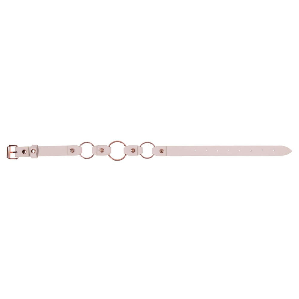 Peaches N Creame Ring Day Collar (Pink) – Luxury BDSM Collar > Bondage Gear > Collars & Leashes