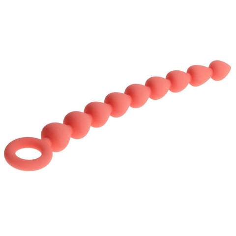 Peaches N Creame (Peach) – Silicone Ergonomic Anal Beads > Anal Range > Anal Beads
