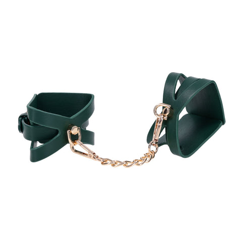 Indica Cutout Cuffs (Green) – Luxury Collar > Bondage Gear > Collars & Leashes