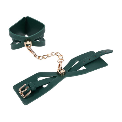 Indica Cutout Cuffs (Green) – Luxury Collar > Bondage Gear > Collars & Leashes