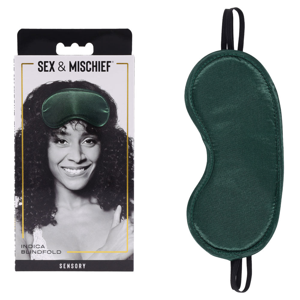 Indica Emerald Green – Satin Blindfold > Bondage Gear > Blindfolds