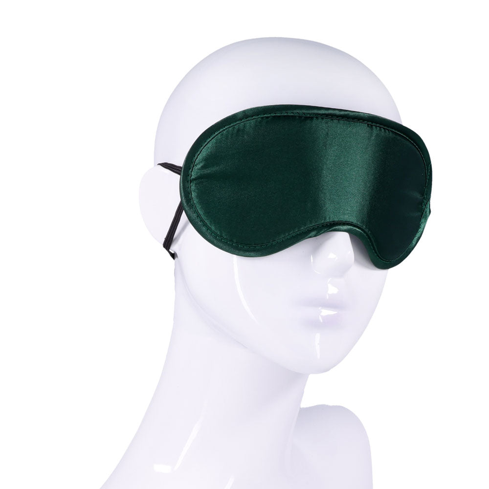 Indica Emerald Green – Satin Blindfold Secondary image