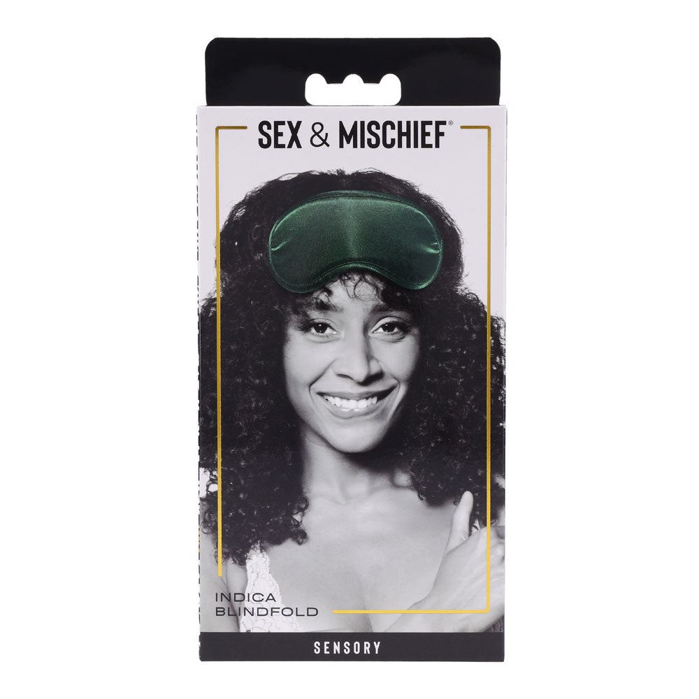 Indica Emerald Green – Satin Blindfold > Bondage Gear > Blindfolds