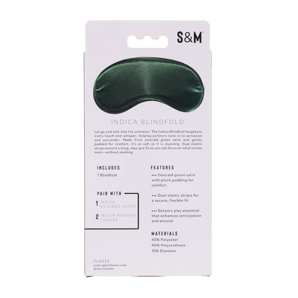 Indica Emerald Green – Satin Blindfold > Bondage Gear > Blindfolds