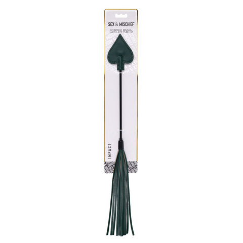 Indica Dual Impact Crop (Green) – Versatile Impact Toy > Bondage Gear > Crops