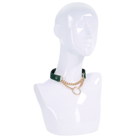 Indica Day Collar (Green) – Adjustable Faux Leather Collar > Bondage Gear > Collars & Leashes