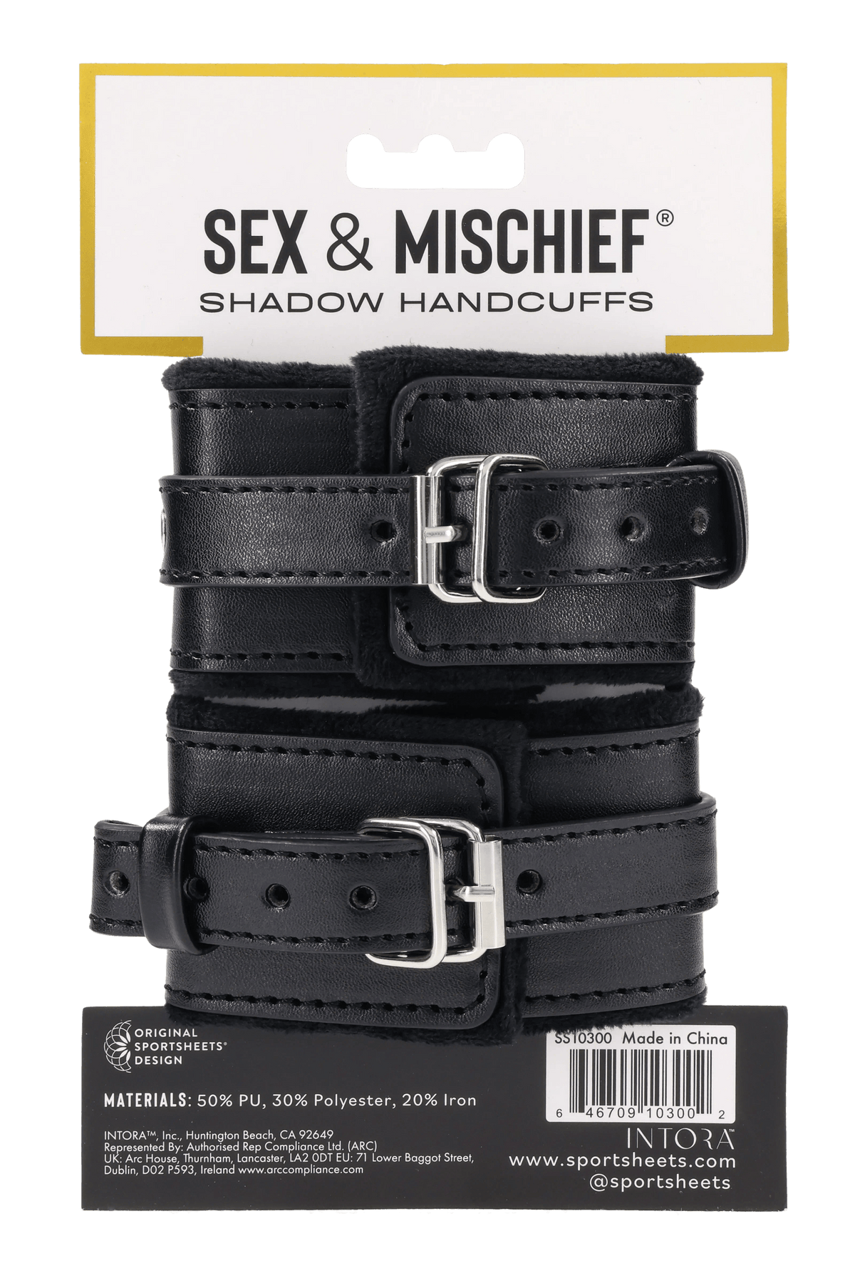 Shadow Handcuffs – Faux Leather Restraint Handcuffs > Bondage Gear > Restraints