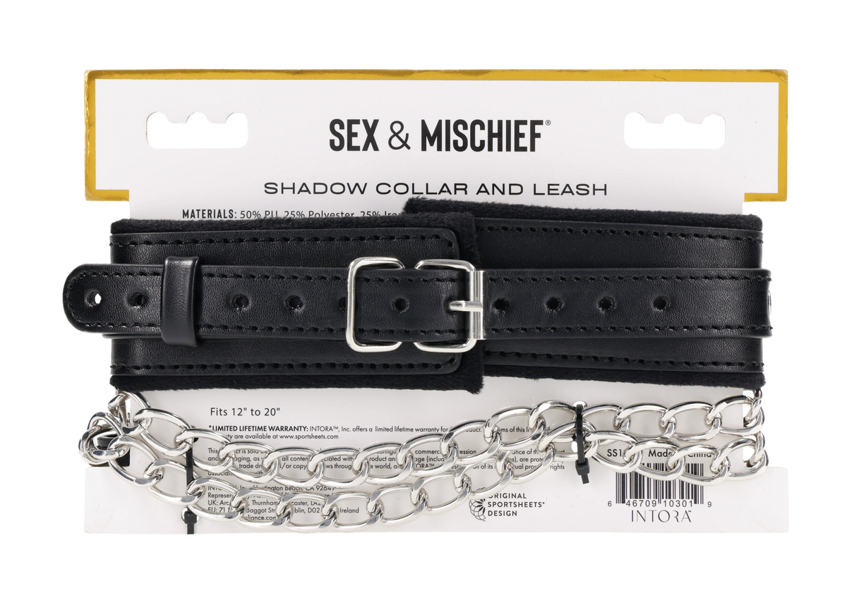 Shadow Collar and Leash – Faux Leather Collar and Leash Set > Bondage Gear > Collars & Leashes